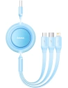 Kup Kábel Baseus Bright Mirror 2 3w1 USB-A - microUSB + Lightning + USB-C 3.5A 1.1m kék - BSU3383BLU - {ean13} - Sklep Home Screen