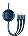 Kup Kabel Baseus Bright Mirror 2 3w1 USB-A - microUSB + Lightning + USB-C 3.5A 1.1m granátový - BSU3384NAV - {ean13} - Sklep Home Screen