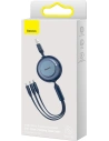 Buy Baseus Bright Mirror 2 3in1 USB-A - microUSB + Lightning + USB-C 3.5A 1.1m navy blue - BSU3384NAV - {ean13} - Home Screen Store Europe