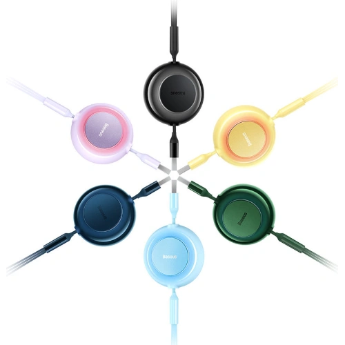 Kup Kabel Baseus Bright Mirror 2 3w1 USB-A - microUSB + Lightning + USB-C 3.5A 1.1m granátový - BSU3384NAV - {ean13} - Sklep Home Screen