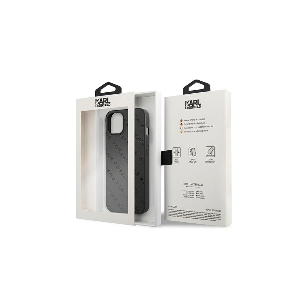 Etui Karl Lagerfeld KLHCP13MPTLK Apple iPhone 13 hardcase czarny/black Perforated Allover