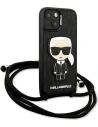 Kup Etui Karl Lagerfeld KLHCP13SCMNIPK Apple iPhone 13 mini hardcase černý/black Leather Monogram Patch and Cord Iconik - KLD964BLK - {ean13} - Sklep Home Screen