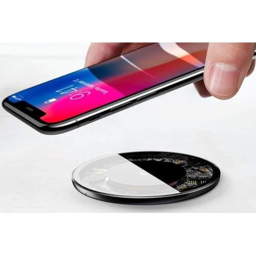 Kup Ładowarka indukcyjna Baseus Simple Wireless Charger 10W Clear - BSU059CL - {ean13} - Sklep Home Screen