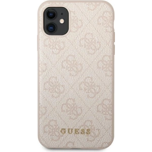 Kup Etui Guess GUHCN61G4GFPI Apple iPhone 11 rózsaszín/pink kemény tok 4G Fém Arany Logó - GUE1830PNK - {ean13} - Sklep Home Screen
