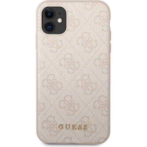Kup Etui Guess GUHCN61G4GFPI Apple iPhone 11 rózsaszín/pink kemény tok 4G Fém Arany Logó - GUE1830PNK - {ean13} - Sklep Home Screen