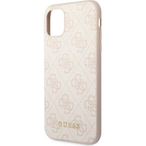 Kup Etui Guess GUHCN61G4GFPI Apple iPhone 11 rózsaszín/pink kemény tok 4G Fém Arany Logó - GUE1830PNK - {ean13} - Sklep Home Screen