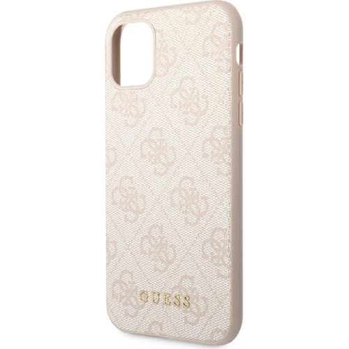 Kup Etui Guess GUHCN61G4GFPI Apple iPhone 11 rózsaszín/pink kemény tok 4G Fém Arany Logó - GUE1830PNK - {ean13} - Sklep Home Screen