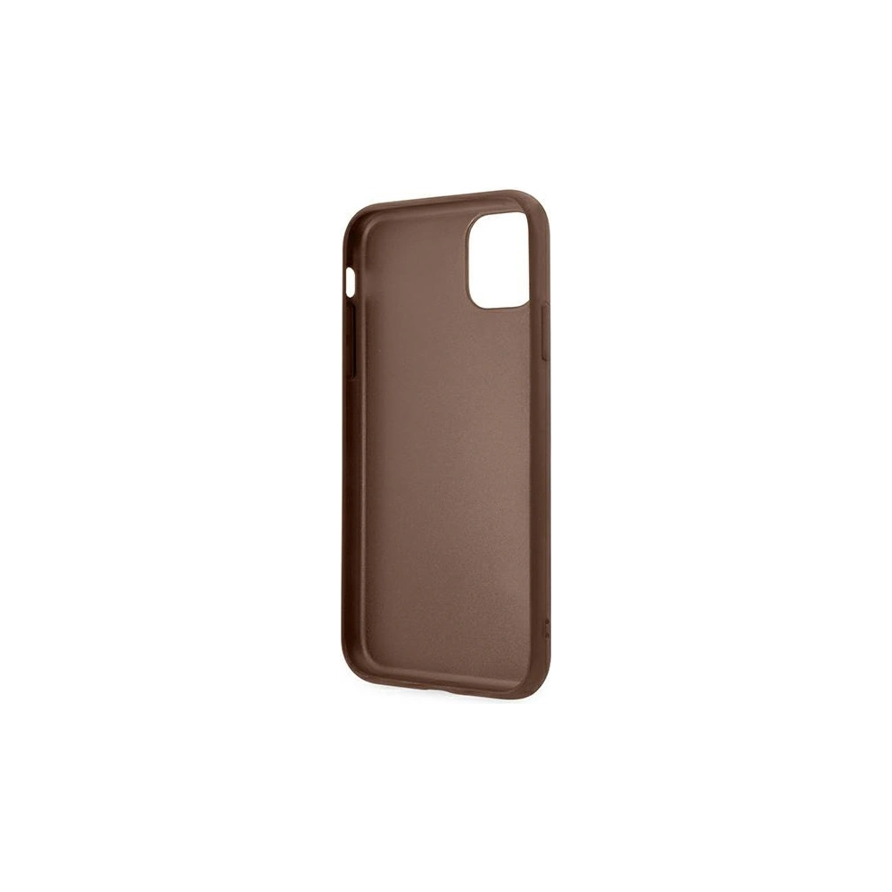 Etui Guess GUHCN65G4GFBR Apple iPhone 11 Pro Max brązowy/brown hard case 4G Metal Gold Logo