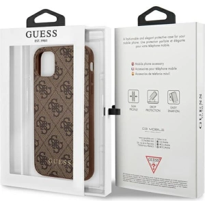 Buy Guess GUHCN65G4GFBR Apple iPhone 11 Pro Max brown hard case 4G Metal Gold Logo - GUE1831BR - {ean13} - Home Screen Store Europe