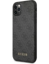 Buy Guess GUHCN65G4GFGR Apple iPhone 11 Pro Max grey hard case 4G Metal Gold Logo - GUE1832GRY - {ean13} - Home Screen Store Europe