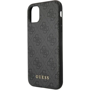 Kup Etui Guess GUHCN65G4GFGR Apple iPhone 11 Pro Max gri/grey hard case 4G Metal Gold Logo - GUE1832GRY - {ean13} - Sklep Home Screen