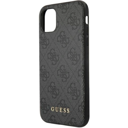 Buy Guess GUHCN65G4GFGR Apple iPhone 11 Pro Max grey hard case 4G Metal Gold Logo - GUE1832GRY - {ean13} - Home Screen Store Europe