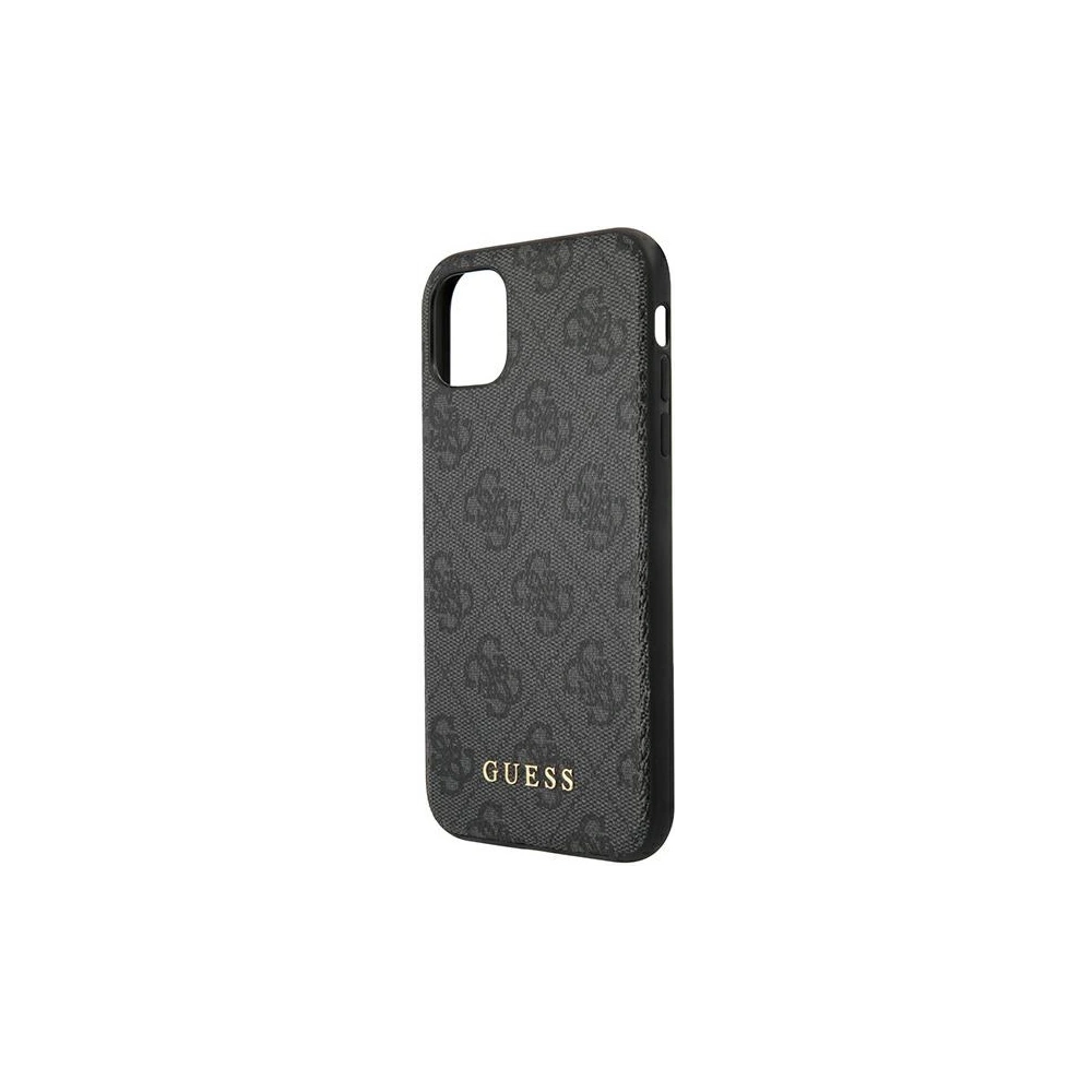 Etui Guess GUHCN65G4GFGR Apple iPhone 11 Pro Max szary/grey hard case 4G Metal Gold Logo