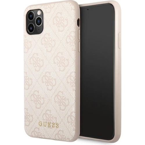 Kup Etui Guess GUHCN65G4GFPI Apple iPhone 11 Pro Max rózsaszín/pink kemény tok 4G Fém Arany Logó - GUE1833PNK - {ean13} - Sklep Home Screen