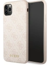 Etui Guess GUHCN65G4GFPI Apple iPhone 11 Pro Max rózsaszín/pink kemény tok 4G Fém Arany Logó