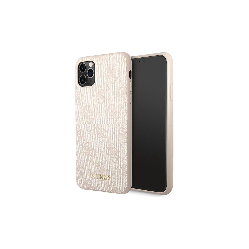 Etui Guess GUHCN65G4GFPI Apple iPhone 11 Pro Max różowy/pink hard case 4G Metal Gold Logo