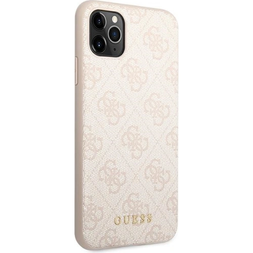 Kup Etui Guess GUHCN65G4GFPI Apple iPhone 11 Pro Max rózsaszín/pink kemény tok 4G Fém Arany Logó - GUE1833PNK - {ean13} - Sklep Home Screen