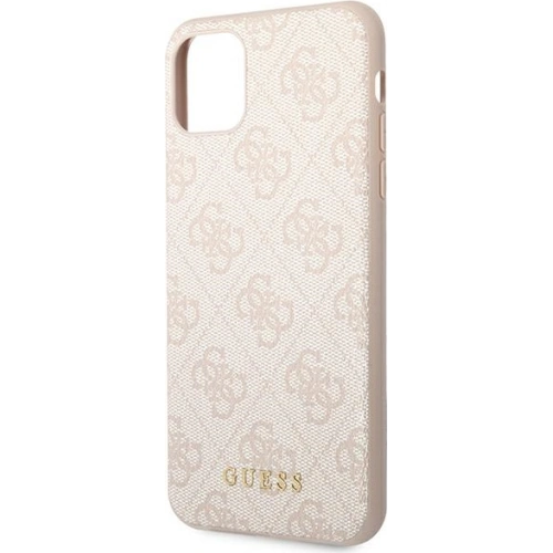 Kup Etui Guess GUHCN65G4GFPI Apple iPhone 11 Pro Max rózsaszín/pink kemény tok 4G Fém Arany Logó - GUE1833PNK - {ean13} - Sklep Home Screen