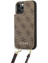 Etui Guess GUHCP12LCB4GB Apple iPhone 12 Pro Max brązowy/brown hardcase 4G Crossbody Cardslot