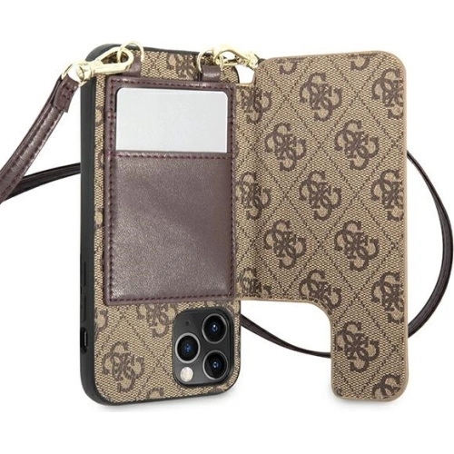 Kup Etui Guess GUHCP12LCB4GB Apple iPhone 12 Pro Max brązowy/brown hardcase 4G Crossbody Cardslot - GUE1834BR - {ean13} - Sklep Home Screen