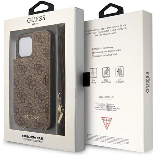 Kup Etui Guess GUHCP12LCB4GB Apple iPhone 12 Pro Max brązowy/brown hardcase 4G Crossbody Cardslot - GUE1834BR - {ean13} - Sklep Home Screen