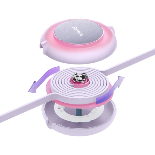 Kup Kabel Baseus Bright Mirror 2 3w1 USB-A - microUSB + Lightning + USB-C 3.5A 1.1m fioletowy - BSU3386PRP - {ean13} - Sklep Home Screen