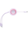 Kup Kabel Baseus Bright Mirror 2 3w1 USB-A - microUSB + Lightning + USB-C 3.5A 1.1m fioletowy - BSU3386PRP - {ean13} - Sklep Home Screen