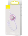 Kup Kabel Baseus Bright Mirror 2 3w1 USB-A - microUSB + Lightning + USB-C 3.5A 1.1m fioletowy - BSU3386PRP - {ean13} - Sklep Home Screen