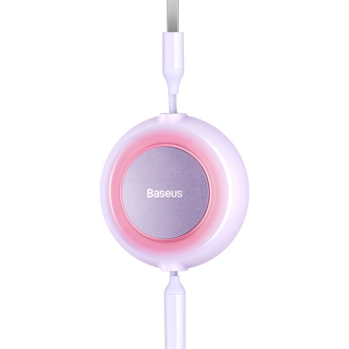 Kup Kabel Baseus Bright Mirror 2 3w1 USB-A - microUSB + Lightning + USB-C 3.5A 1.1m fioletowy - BSU3386PRP - {ean13} - Sklep Home Screen