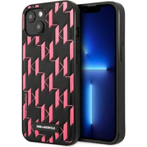 Kup Case Karl Lagerfeld KLHCP13SMNMP1P Apple iPhone 13 mini Hartschale rosa/pink Monogram Plaque - KLD965PNK - {ean13} - Sklep Home Screen