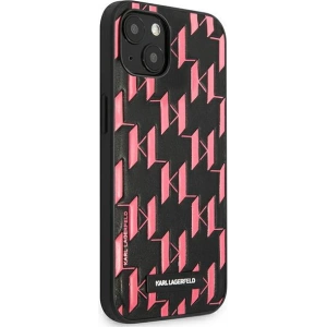 Kup Case Karl Lagerfeld KLHCP13SMNMP1P Apple iPhone 13 mini Hartschale rosa/pink Monogram Plaque - KLD965PNK - {ean13} - Sklep Home Screen