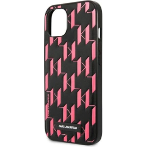 Kup Case Karl Lagerfeld KLHCP13SMNMP1P Apple iPhone 13 mini Hartschale rosa/pink Monogram Plaque - KLD965PNK - {ean13} - Sklep Home Screen