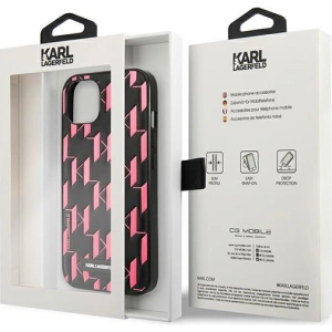 Kup Case Karl Lagerfeld KLHCP13SMNMP1P Apple iPhone 13 mini Hartschale rosa/pink Monogram Plaque - KLD965PNK - {ean13} - Sklep Home Screen