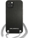 Kup Etui Karl Lagerfeld KLHCP13SPMK Apple iPhone 13 mini hardcase černý/black Leather Textured and Chain - KLD966BLK - {ean13} - Sklep Home Screen