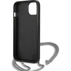 Kup Hülle Karl Lagerfeld KLHCP13SPMK Apple iPhone 13 mini Hartschale schwarz/black Leather Textured and Chain - KLD966BLK - {ean13} - Sklep Home Screen