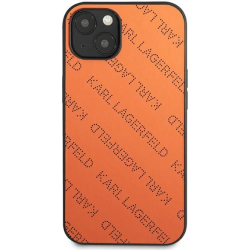 Kup Etui Karl Lagerfeld KLHCP13SPTLO Apple iPhone 13 mini hardcase portocalie/orange Perforated Allover - KLD967ORG - {ean13} - Sklep Home Screen