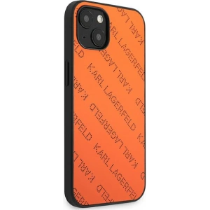 Kup Hülle Karl Lagerfeld KLHCP13SPTLO Apple iPhone 13 mini Hartschale orange/orange Perforated Allover - KLD967ORG - {ean13} - Sklep Home Screen