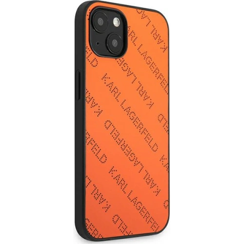 Kup Etui Karl Lagerfeld KLHCP13SPTLO Apple iPhone 13 mini hardcase portocalie/orange Perforated Allover - KLD967ORG - {ean13} - Sklep Home Screen