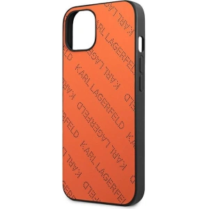 Kup Hülle Karl Lagerfeld KLHCP13SPTLO Apple iPhone 13 mini Hartschale orange/orange Perforated Allover - KLD967ORG - {ean13} - Sklep Home Screen