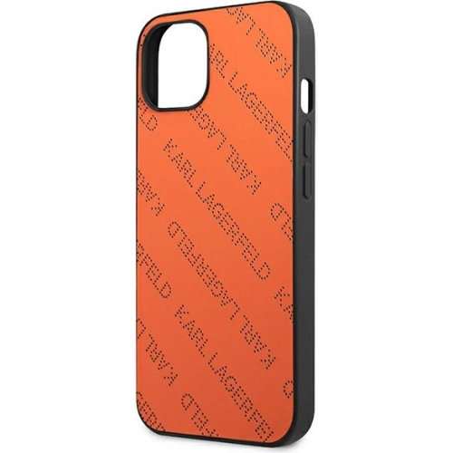 Kup Etui Karl Lagerfeld KLHCP13SPTLO Apple iPhone 13 mini hardcase portocalie/orange Perforated Allover - KLD967ORG - {ean13} - Sklep Home Screen