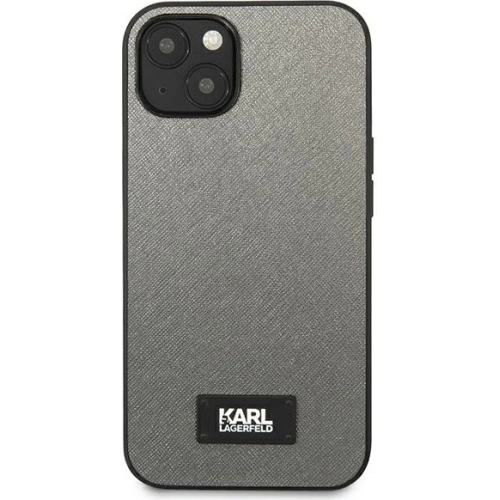 Kup Etui Karl Lagerfeld KLHCP13SSFMP2DG Apple iPhone 13 mini hardcase srebrny/silver Saffiano Plaque - KLD968SLV - {ean13} - Sklep Home Screen