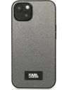 Kup Etui Karl Lagerfeld KLHCP13SSFMP2DG Apple iPhone 13 mini hardcase srebrny/silver Saffiano Plaque - KLD968SLV - {ean13} - Sklep Home Screen