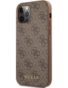 Kup Etui Guess GUHCP12LG4GFBR Apple iPhone 12 Pro Max brązowy/brown hard case 4G Metal Gold Logo - GUE1835BR - {ean13} - Sklep Home Screen