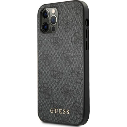 Kup Etui Guess GUHCP12LG4GFGR Apple iPhone 12 Pro Max szürke/grey kemény tok 4G Fém Arany Logó - GUE1836GRY - {ean13} - Sklep Home Screen