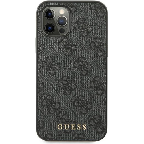 Kup Etui Guess GUHCP12LG4GFGR Apple iPhone 12 Pro Max szürke/grey kemény tok 4G Fém Arany Logó - GUE1836GRY - {ean13} - Sklep Home Screen