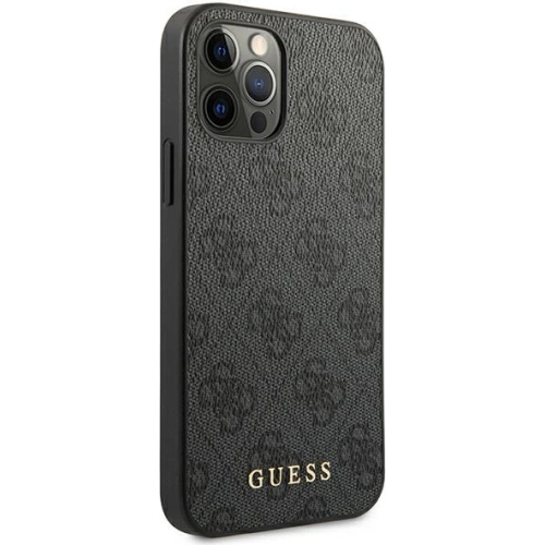 Kup Etui Guess GUHCP12LG4GFGR Apple iPhone 12 Pro Max szürke/grey kemény tok 4G Fém Arany Logó - GUE1836GRY - {ean13} - Sklep Home Screen
