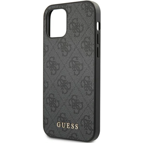 Kup Etui Guess GUHCP12LG4GFGR Apple iPhone 12 Pro Max szürke/grey kemény tok 4G Fém Arany Logó - GUE1836GRY - {ean13} - Sklep Home Screen