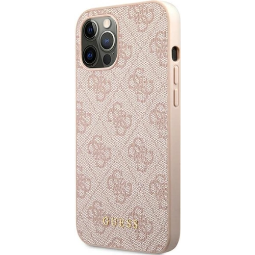 Kup Etui Guess GUHCP12LG4GFPI Apple iPhone 12 Pro Max rózsaszín/pink kemény tok 4G Fém Arany Logó - GUE1837PNK - {ean13} - Sklep Home Screen