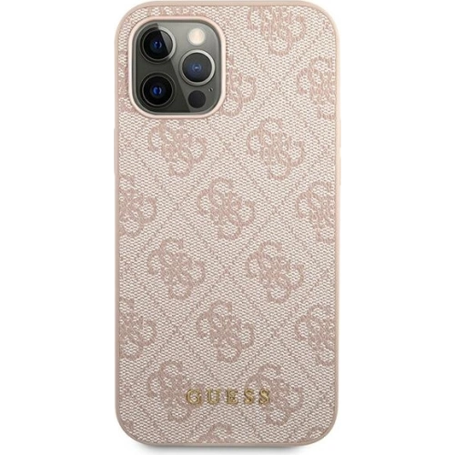 Kup Etui Guess GUHCP12LG4GFPI Apple iPhone 12 Pro Max rózsaszín/pink kemény tok 4G Fém Arany Logó - GUE1837PNK - {ean13} - Sklep Home Screen