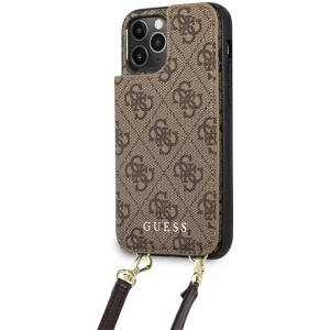 Kup Etui Guess GUHCP12MCB4GB Apple iPhone 12/12 Pro brązowy/brown hardcase 4G Crossbody Cardslot - GUE1838BR - {ean13} - Sklep Home Screen